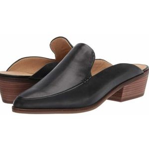 Lucky Brand Black Leather Margrete Mules Shoes - Size 6